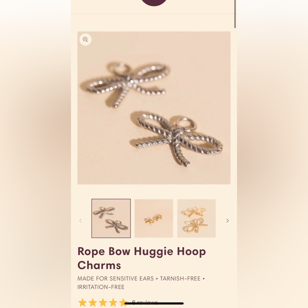Oh Clementine Rope Bow Charms